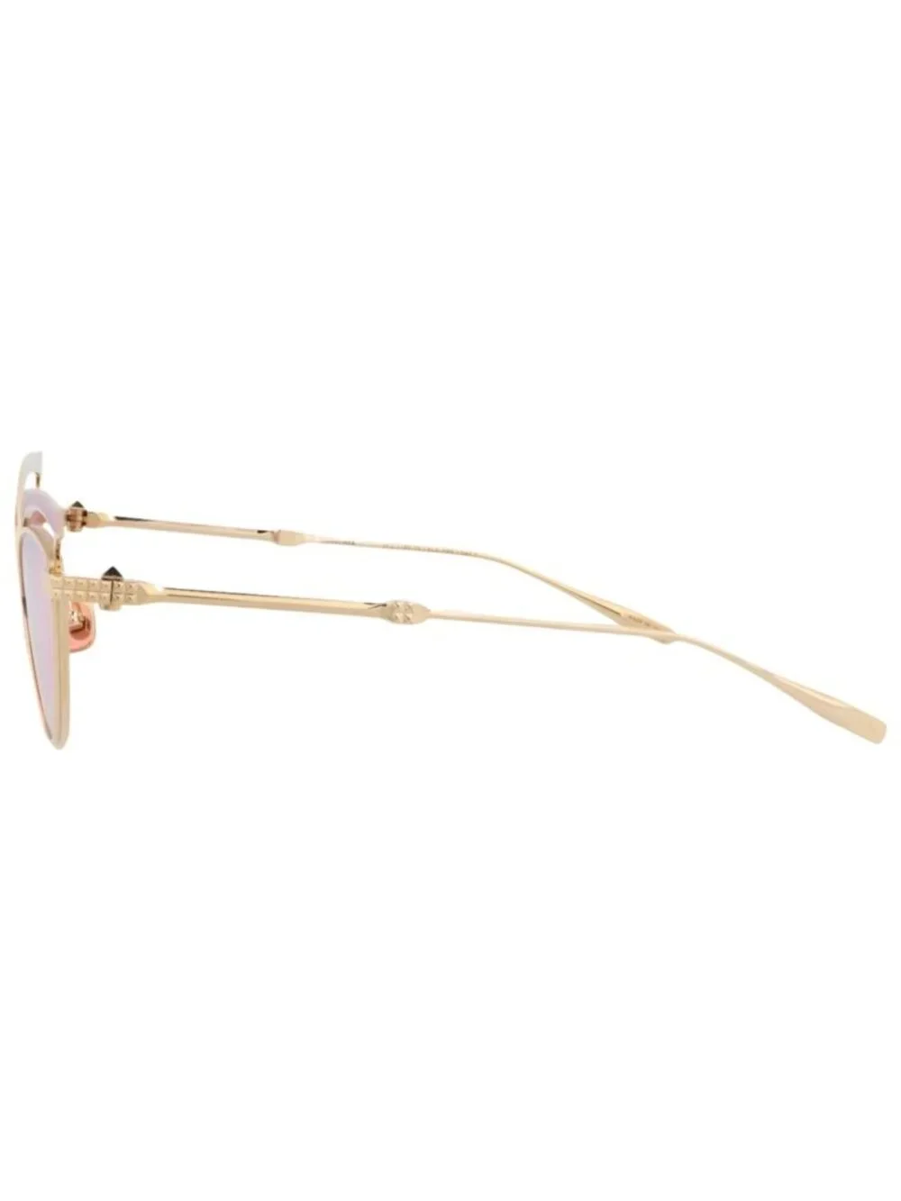 New Valentino Women's Eyeglasses Cat Eye Metal Frame Gold Gold Pink